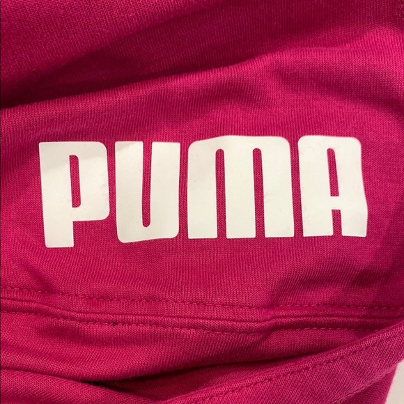 Puma Pink and White Hooded Jacket with Sporty Style - Picture 15 of 15